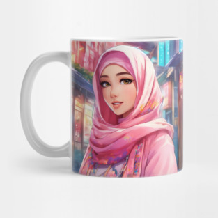 Muslim Hijab Anime Girl Mug