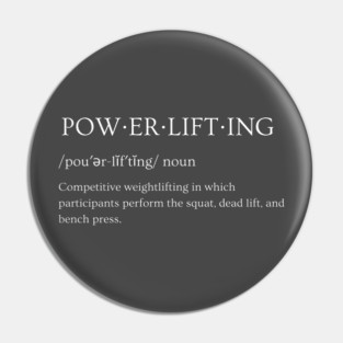 Powerlifting Pin