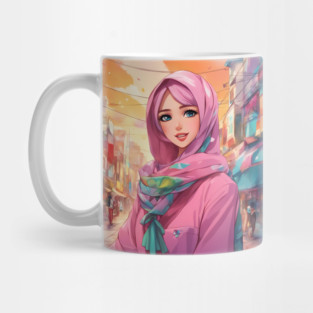 Islam Hijab Anime Girl Mug