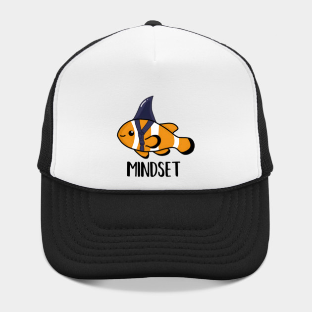 Motivational, Mindset is Everything Goldfish Shark Funny by logiamerch