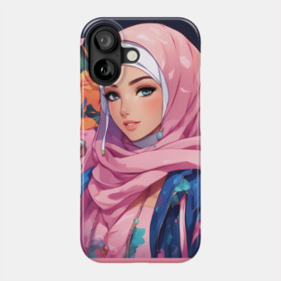 Islam Muslim Hijab Anime Girl Phone Case