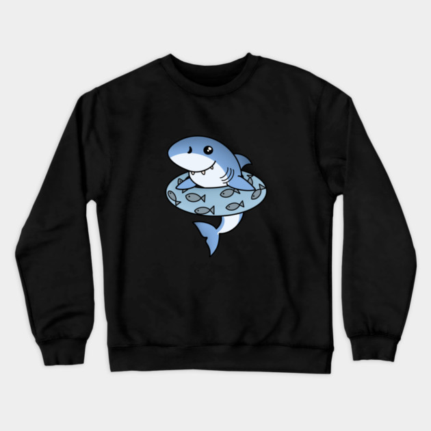 Kawaii Shark, Love Sharks Crewneck Sweatshirt by logiamerch
