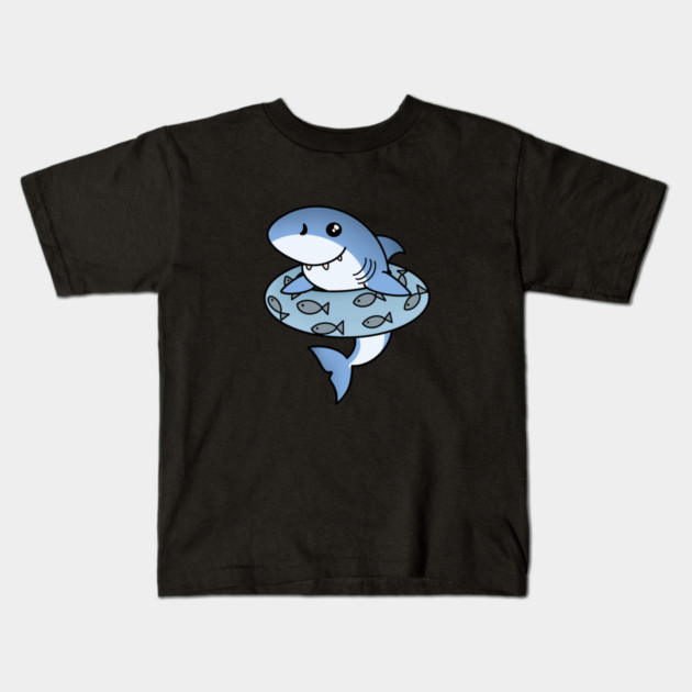 Kawaii Shark, Love Sharks Kids T-Shirt by logiamerch