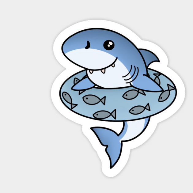 Kawaii Shark, Love Sharks Sticker by logiamerch
