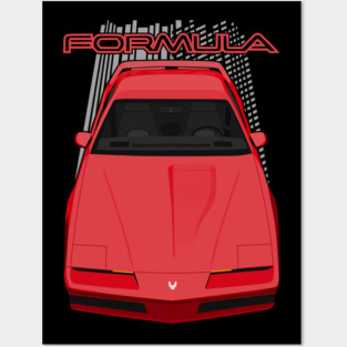 Pontiac Firebird Formula 3rdgen - Red Posters and Art