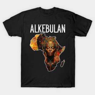 Shape Of Africa Map Alkebulan Melanin Gift T-Shirt T-Shirt
