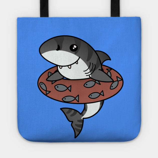 Kawaii Shark, Love Sharks Tote by logiamerch