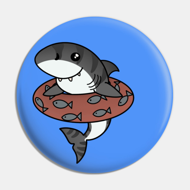 Kawaii Shark, Love Sharks Pin by logiamerch