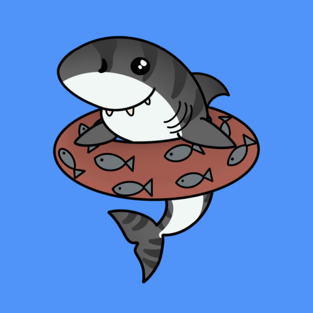 Kawaii Shark, Love Sharks by logiamerch