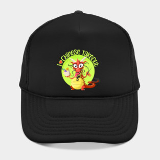 I Love Chinese Takeout, red dragon Hat