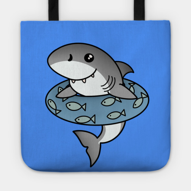 Kawaii Shark, Love Sharks Tote by logiamerch
