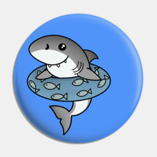 Kawaii Shark, Love Sharks Pin