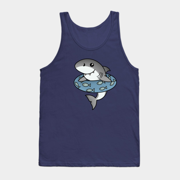 Kawaii Shark, Love Sharks Tank Top by logiamerch