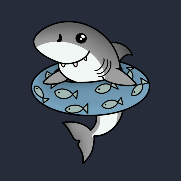 Kawaii Shark, Love Sharks by logiamerch