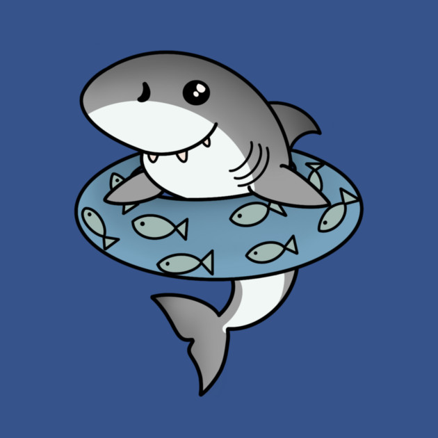 Kawaii Shark, Love Sharks by logiamerch