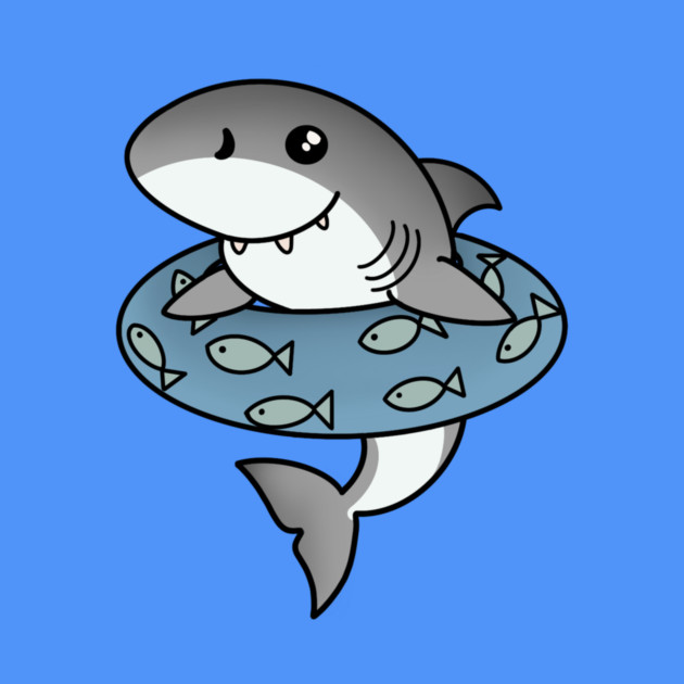 Kawaii Shark, Love Sharks by logiamerch