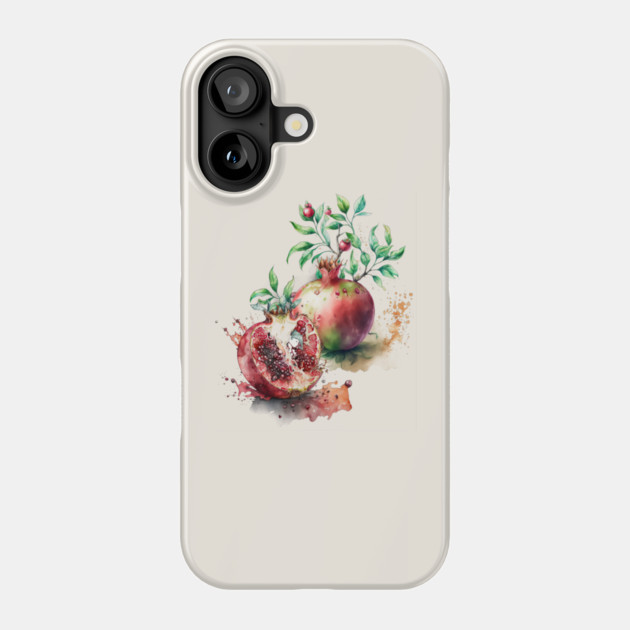 Watercolor Pomegranates Phone Case by HolidayBug