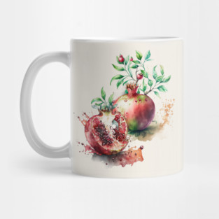 Watercolor Pomegranates Mug