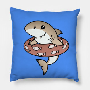 Kawaii Shark, Love Sharks Pillow