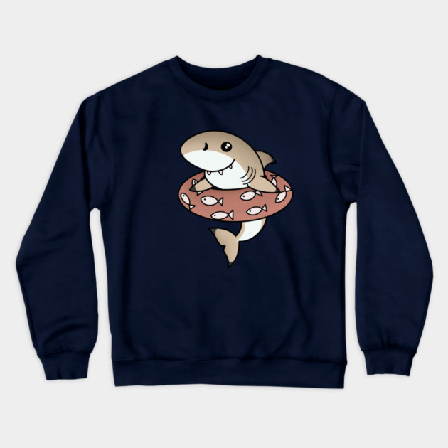 Kawaii Shark, Love Sharks Crewneck Sweatshirt by logiamerch