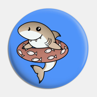 Kawaii Shark, Love Sharks Pin