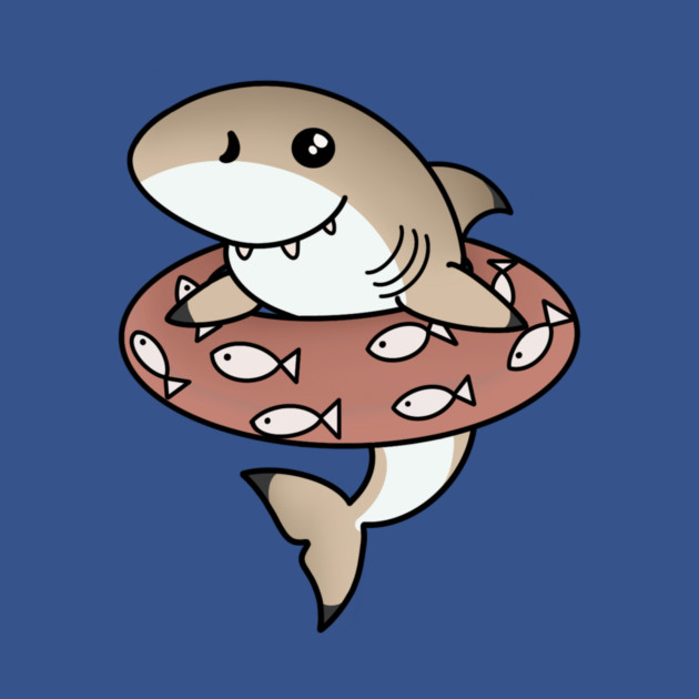 Kawaii Shark, Love Sharks by logiamerch