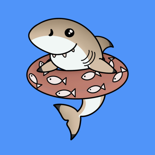 Kawaii Shark, Love Sharks by logiamerch