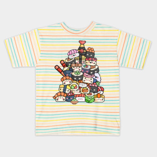 Cute Sushi Tower Kids T-Shirt