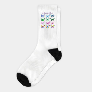 Pretty Colorful Butterflies collection Socks