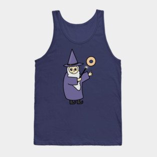 Funny Wizard, Donut Lover Tank Top