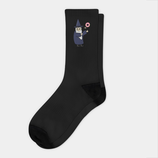 Funny Wizard, Donut Lover Socks by logiamerch