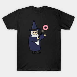 Funny Wizard, Donut Lover T-Shirt