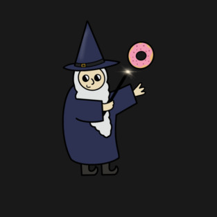 Funny Wizard, Donut Lover T-Shirt