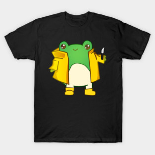 Kawaii Fog holding a Knife, Funny Frog Lover T-Shirt
