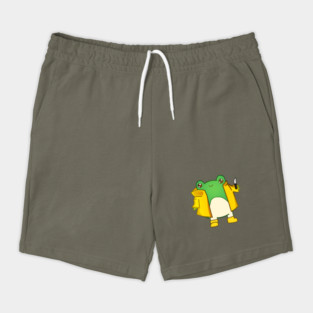 Kawaii Fog holding a Knife, Funny Frog Lover Shorts