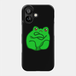 Kawaii Angry Fog, Funny Frog Lover Phone Case