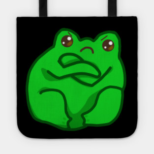 Kawaii Angry Fog, Funny Frog Lover Tote