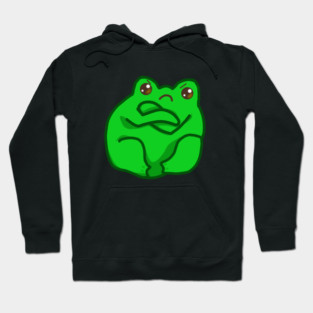 Kawaii Angry Fog, Funny Frog Lover Hoodie