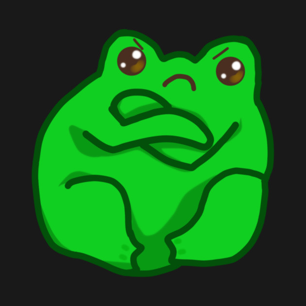 Kawaii Angry Fog, Funny Frog Lover by logiamerch