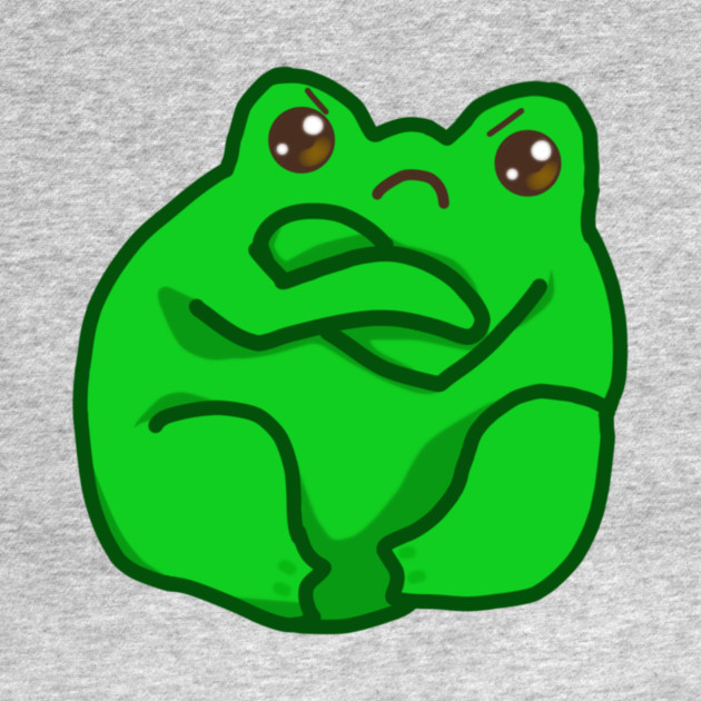 Kawaii Angry Fog, Funny Frog Lover by logiamerch