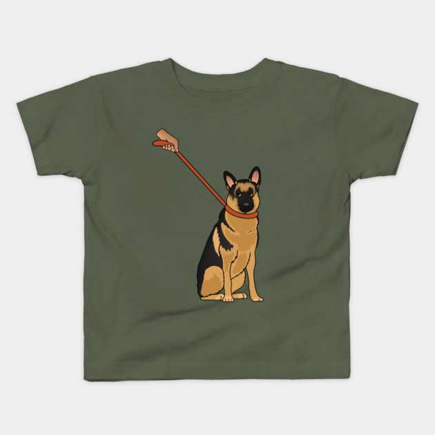 Funny German Shepherd, Love German Shepherds Kids T-Shirt by logiamerch