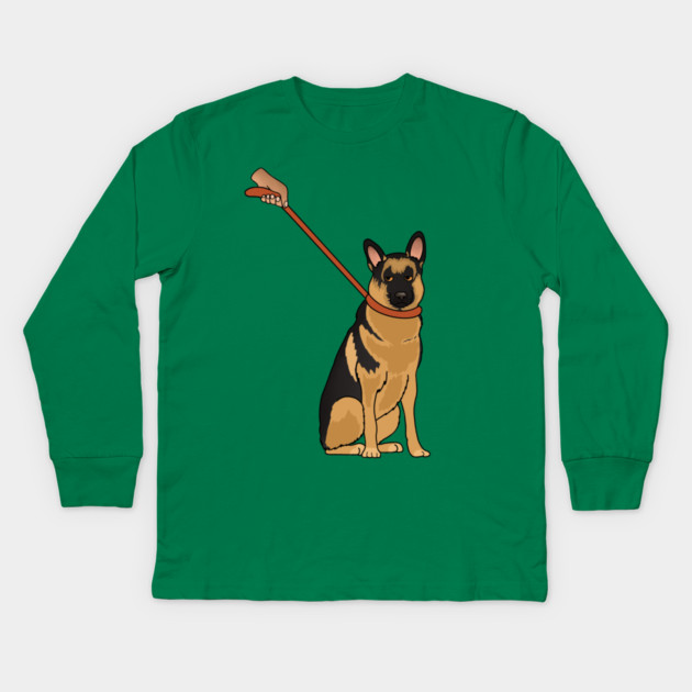 Funny German Shepherd, Love German Shepherds Kids Long Sleeve T-Shirt by logiamerch