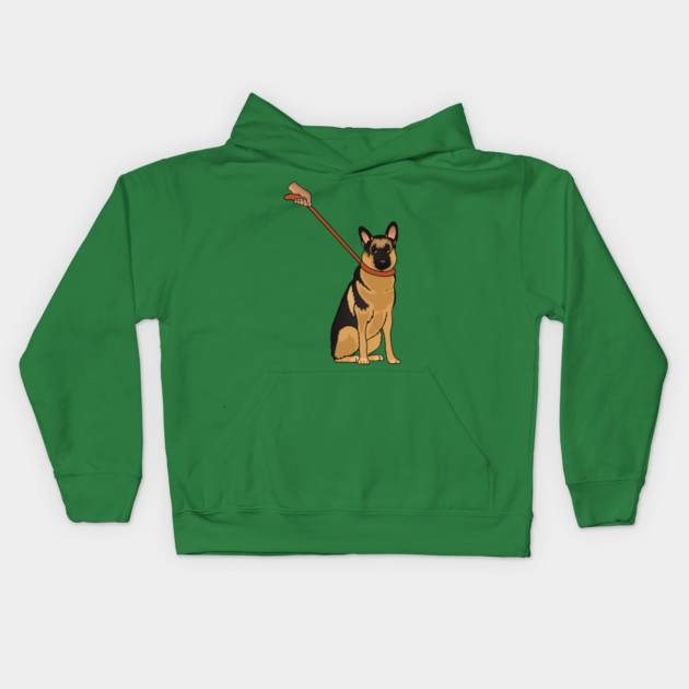 Funny German Shepherd, Love German Shepherds Kids Hoodie by logiamerch