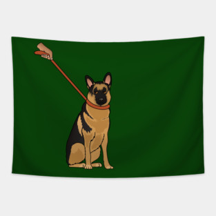 Funny German Shepherd, Love German Shepherds Tapestry