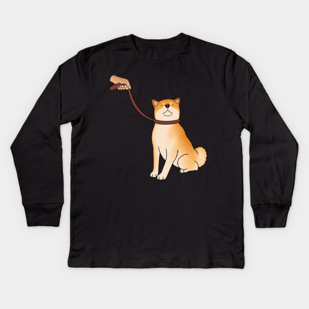 Funny Shiba Inu Dog, Shiba Inu Lovers Kids Long Sleeve T-Shirt by logiamerch