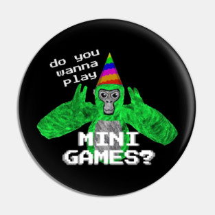Gorilla Tag Mini Games Kid (For Dark colors) Pin