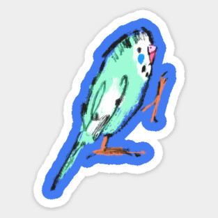 Happy Parakeet Magnet