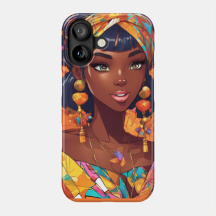 Africa Black Anime Girl Phone Case