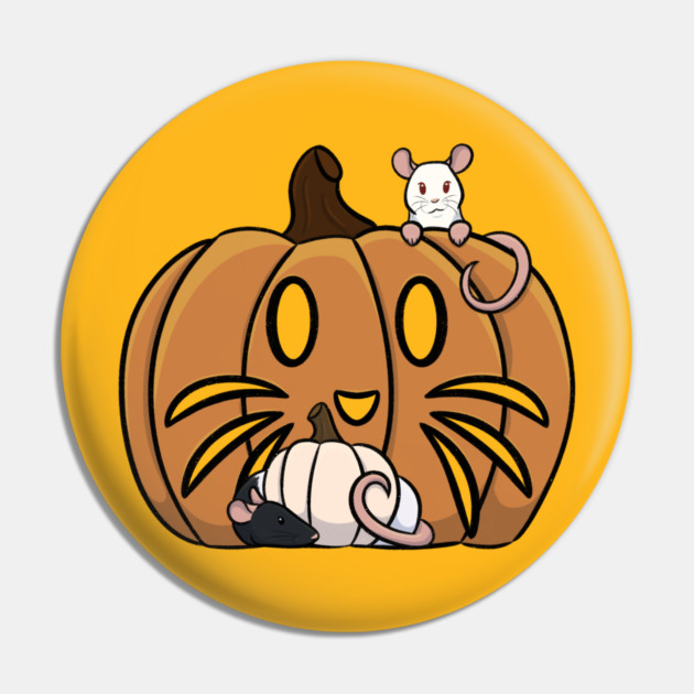 Pumpkin Rats Pin by DeguArts