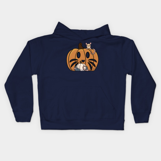 Pumpkin Rats Kids Hoodie by DeguArts